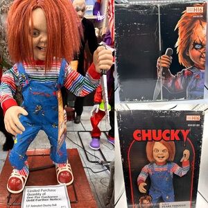 New 3.5 Ft ANIMATED CHUCKY DOLL Home Depot Halloween Animatronic SHIPS TODAY✅